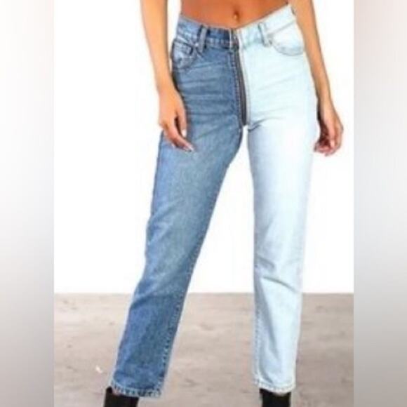 Revice Denim Revice Yin Yang Crops In Tokyo Wash Jeans Two-tone Denim 24 - Picture 2 of 14